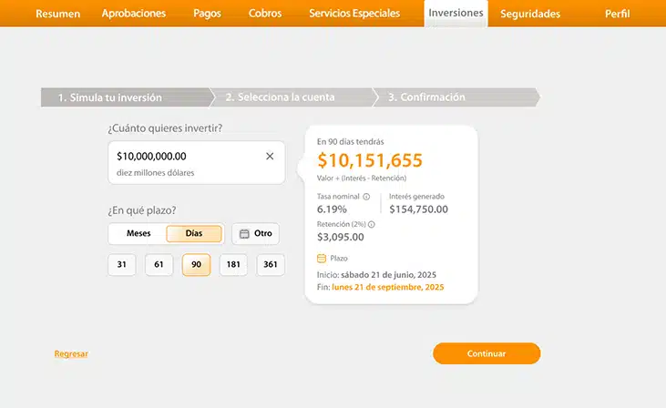 Simula tu inversión