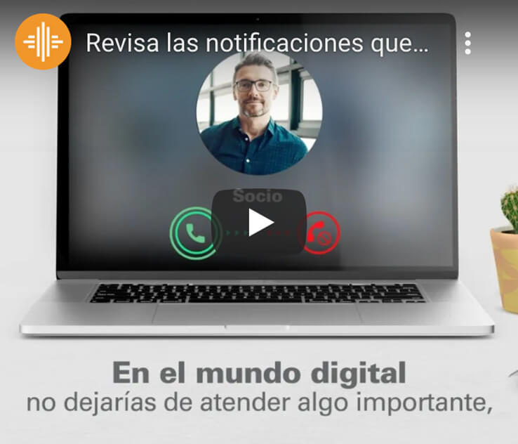 Revisa las notificaciones que recibes en tu correo o celular registrados del Banco